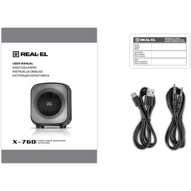 Акустика REAL-EL X-760 Black (EL121600029)