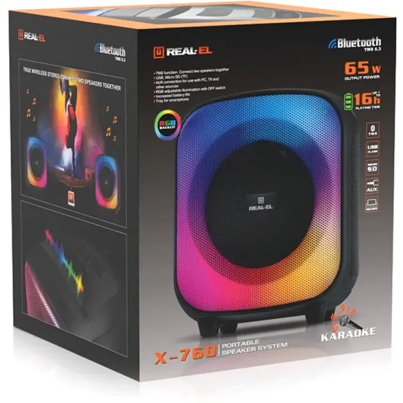 Акустика REAL-EL X-760 Black (EL121600029)