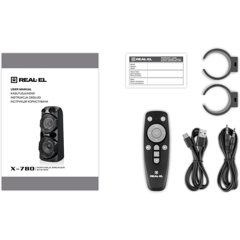 Акустика REAL-EL X-780 Black (EL121600030)