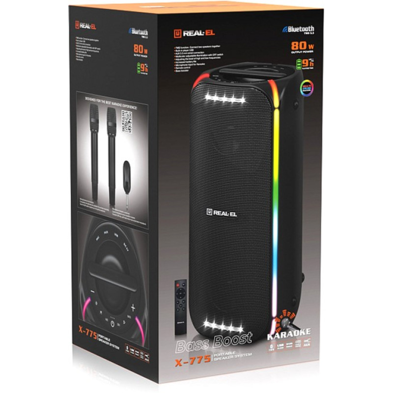 Акустика REAL-EL X-775 Black (EL121600032)