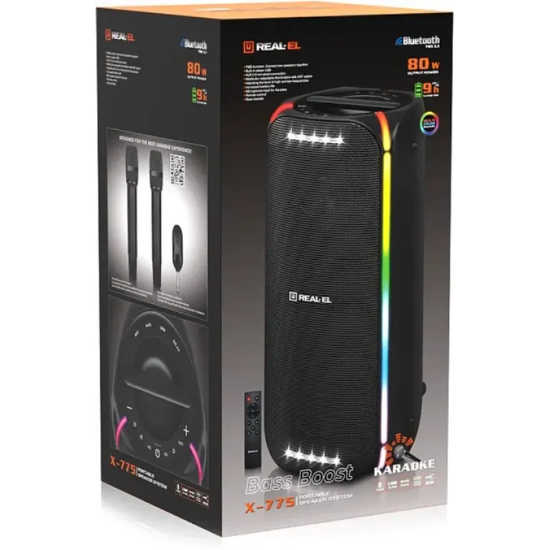 Акустика REAL-EL X-775 Black (EL121600032)