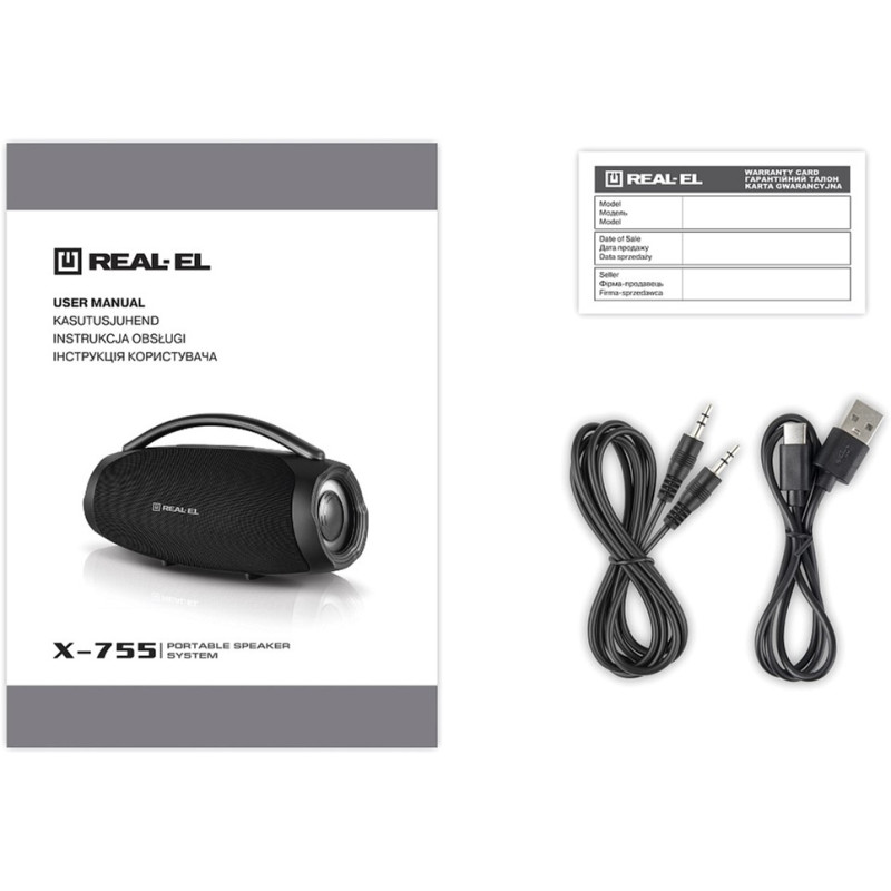 Акустика REAL-EL X-755 Black (EL121600031)