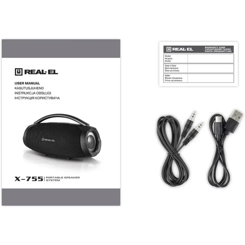Акустика REAL-EL X-755 Black (EL121600031)