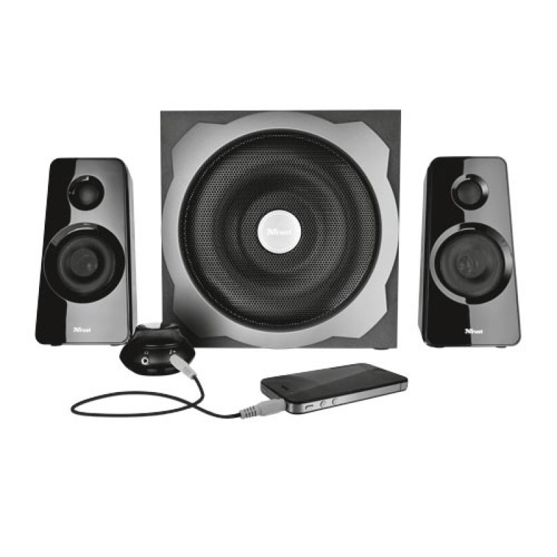 Trust Tytan 2.1 Subwoofer Speaker Set Black (19019)