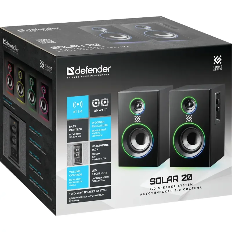 Акустика Defender Solar 20 Black (65721)