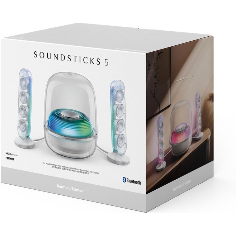Акустика Harman/Kardon SoundSticks 5 White (HKSOUNDSTK5W)