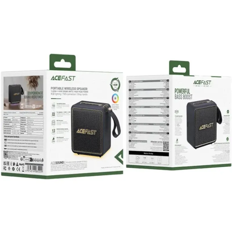 Акустика Acefast K3 Nano Black (6974316285229)