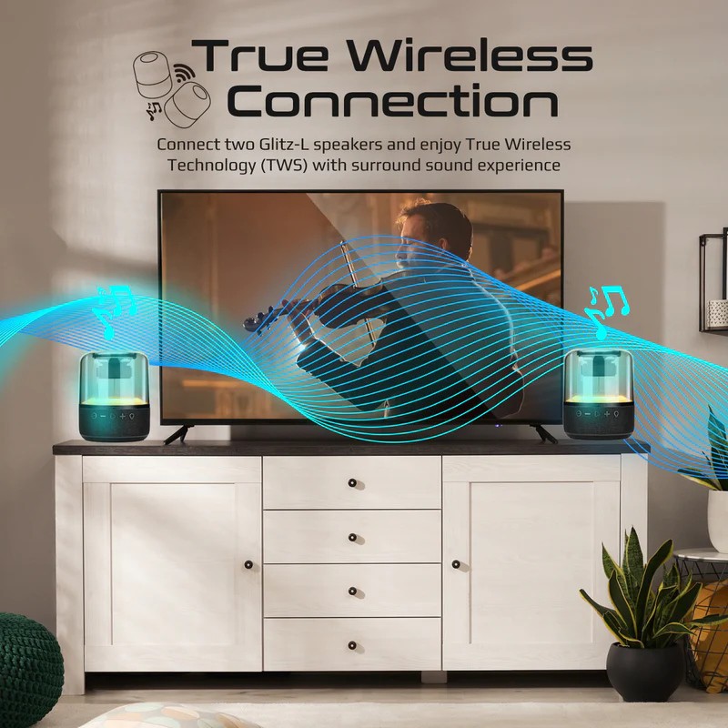 Акустика Promate Glitz-L Blue (glitz-l.blue)