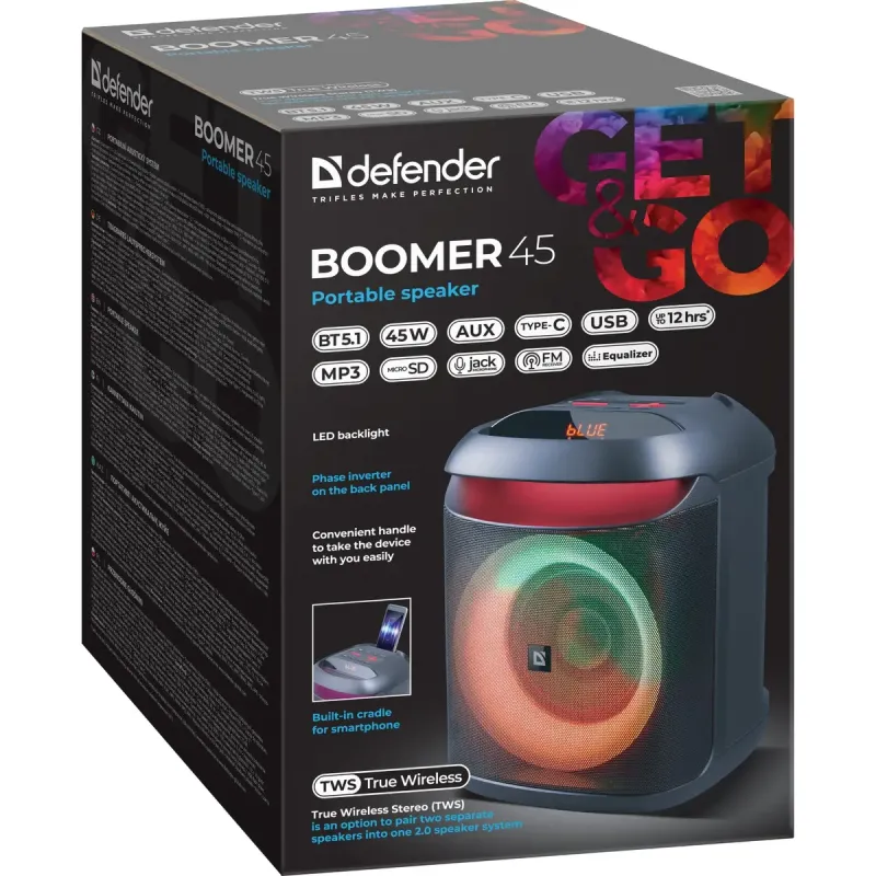 Акустика Defender Boomer 45 Black (65245)