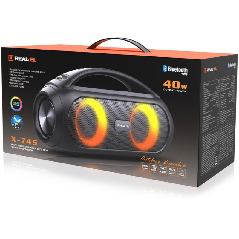REAL-EL X-745 Black (EL121600012)