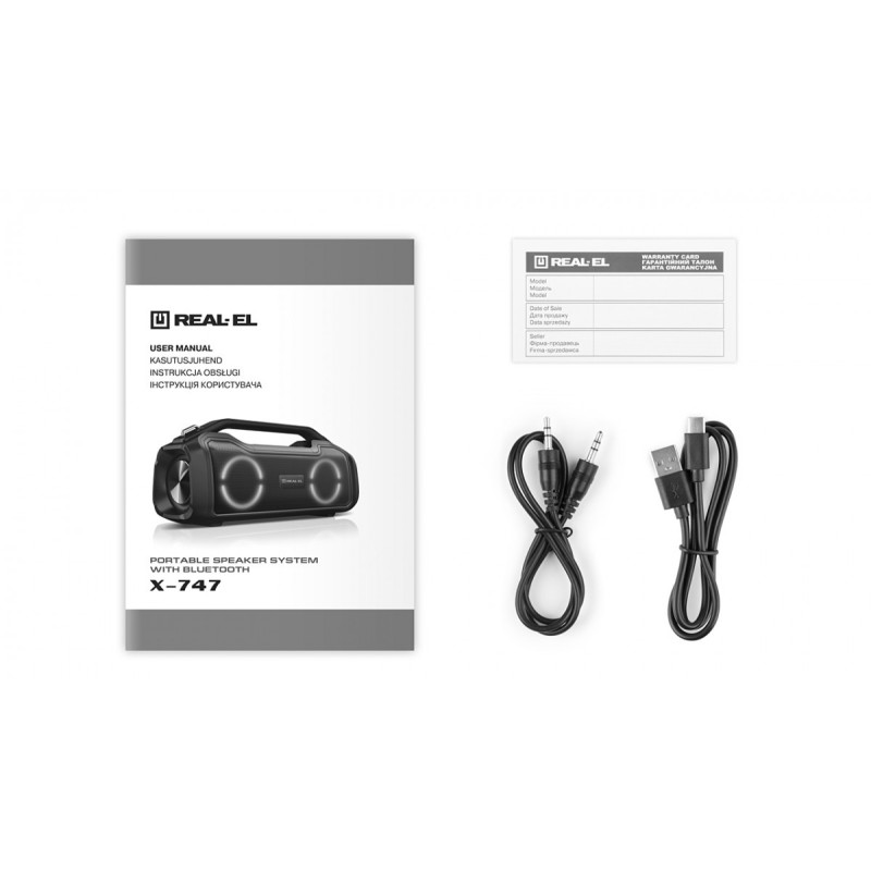 REAL-EL X-747 Black (EL121600013)