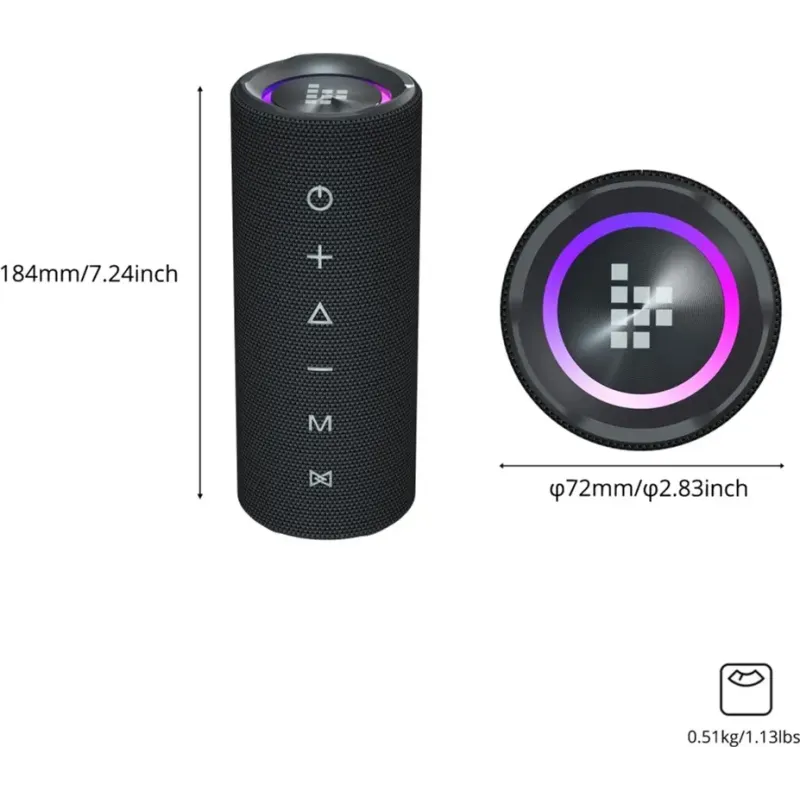 Акустика Tronsmart Mirtune C2 RGB 24W (1091846) Black