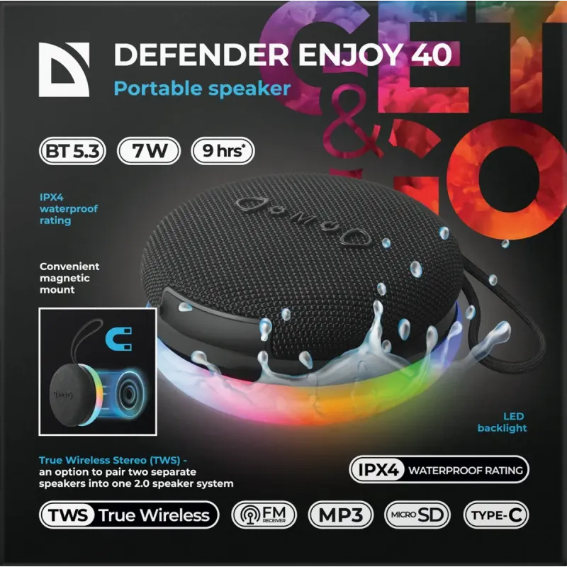 Акустика Defender Enjoy 40 Black (65141)
