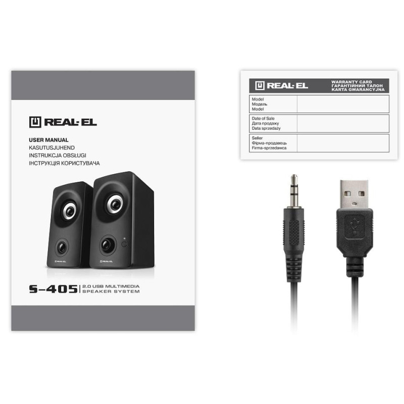 REAL-EL S-405 Black (EL121100016)