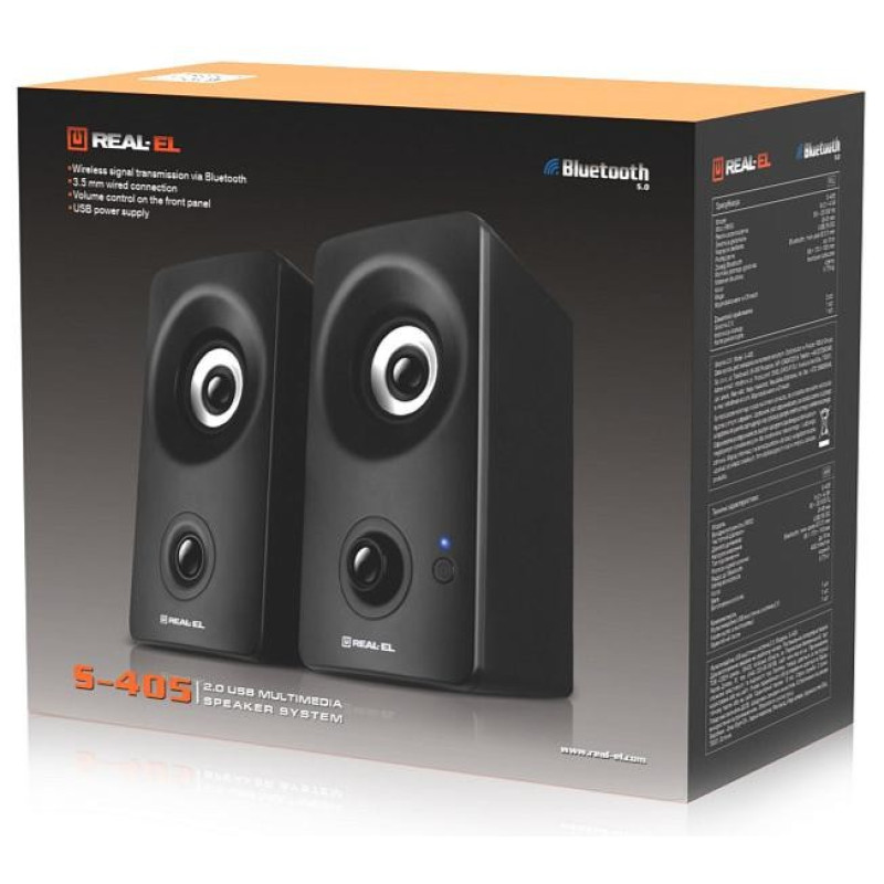 REAL-EL S-405 Black (EL121100016)