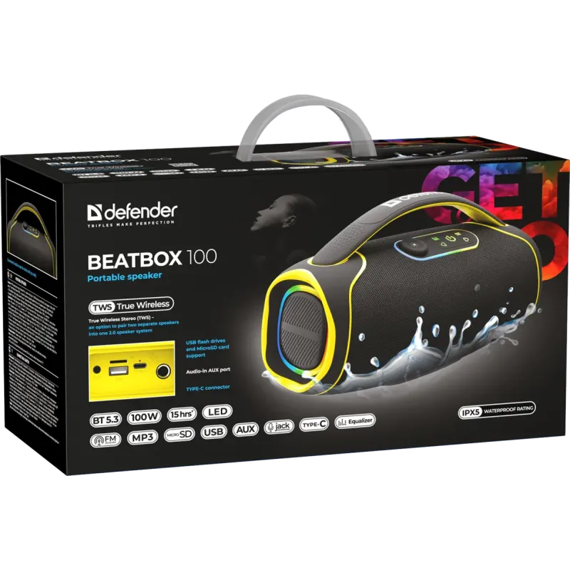 Акустика Defender Beatbox 100 Black (65113)