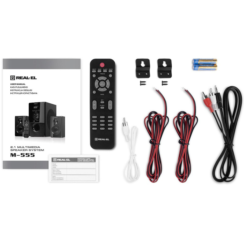 Акустика REAL-EL M-555 Black (EL121300013)