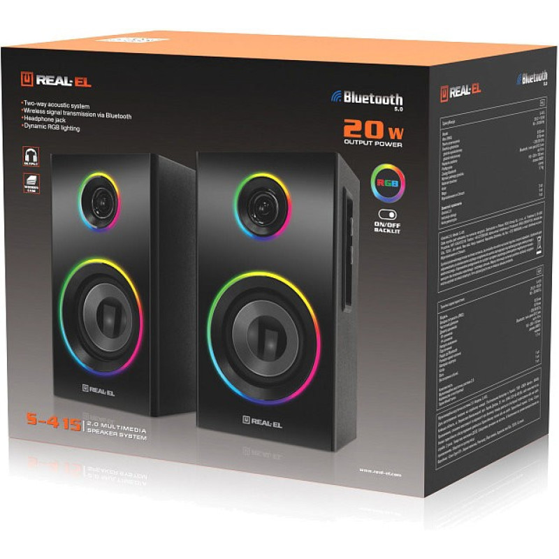 REAL-EL S-415 Black (EL121200017)