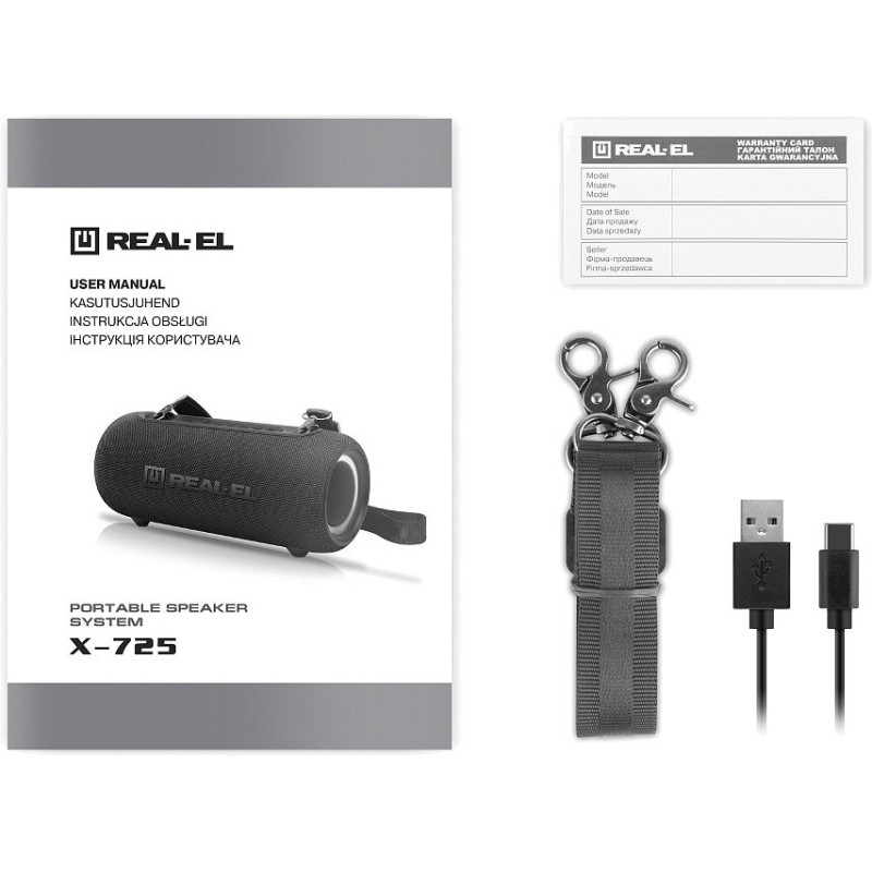 REAL-EL X-725 Black (EL121600028)