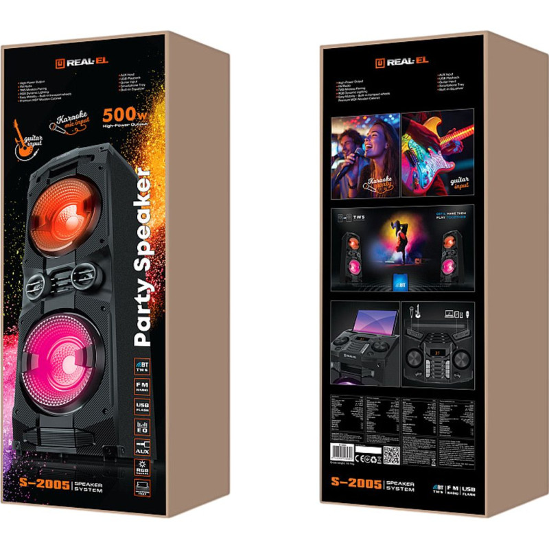 Акустика REAL-EL S-2005 Black (EL121600033)