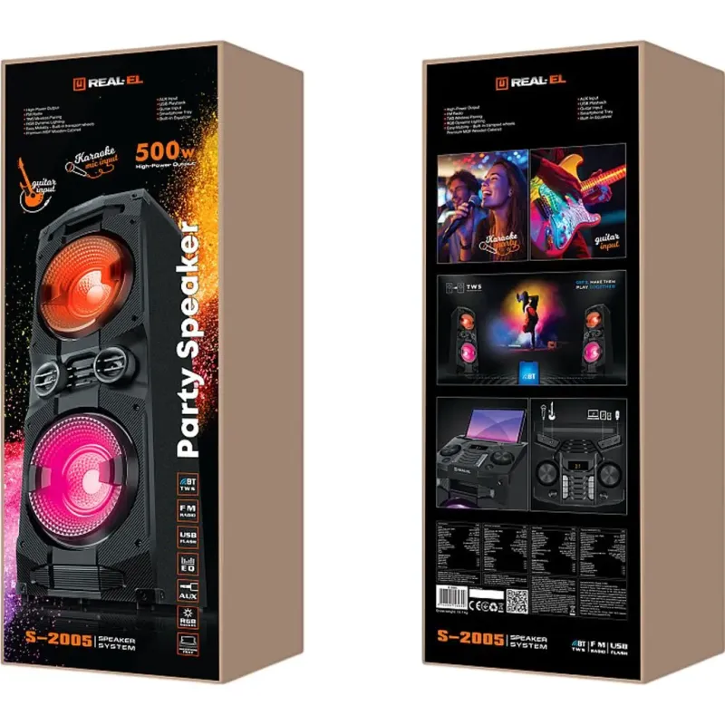 Акустика REAL-EL S-2005 Black (EL121600033)