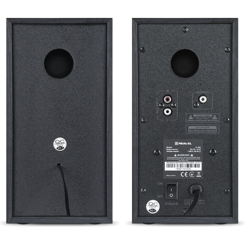 REAL-EL S-250 Black (EL121000005)