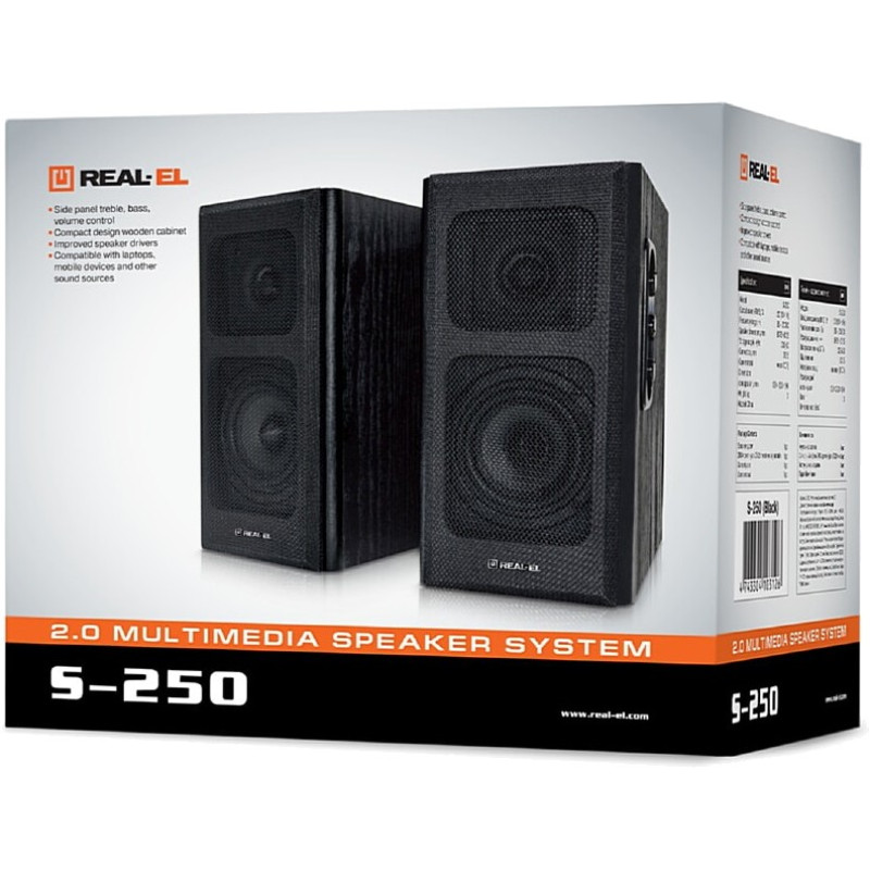 REAL-EL S-250 Black (EL121000005)