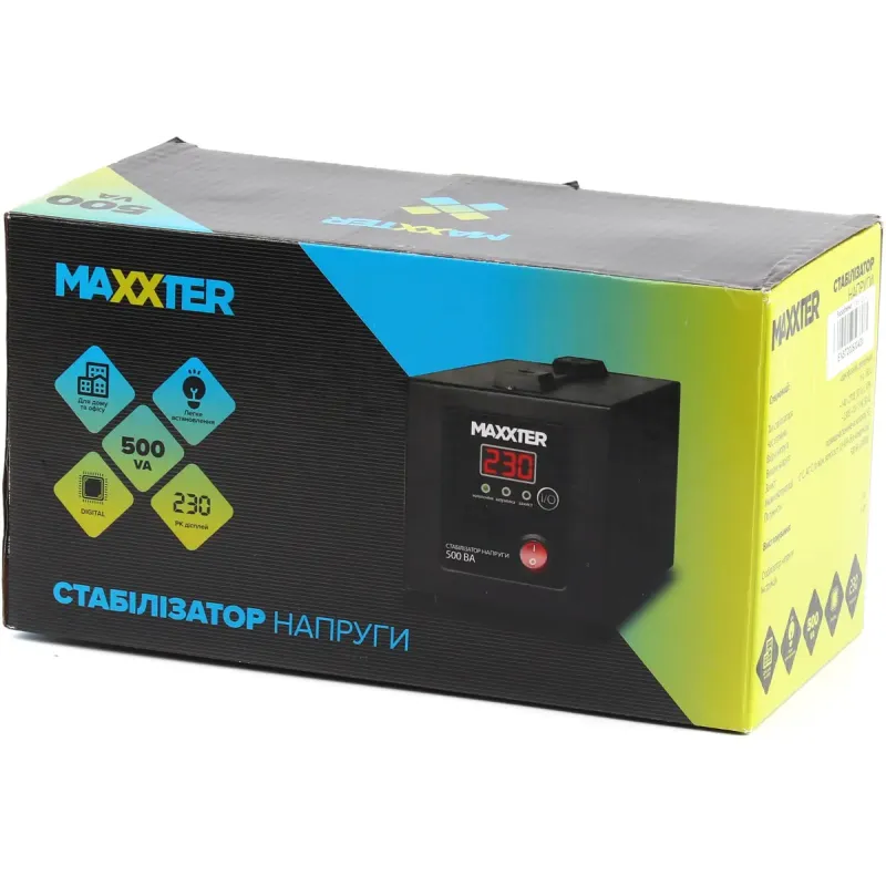 Стабилизатор напряжения Maxxter MX-AVR-E500-01