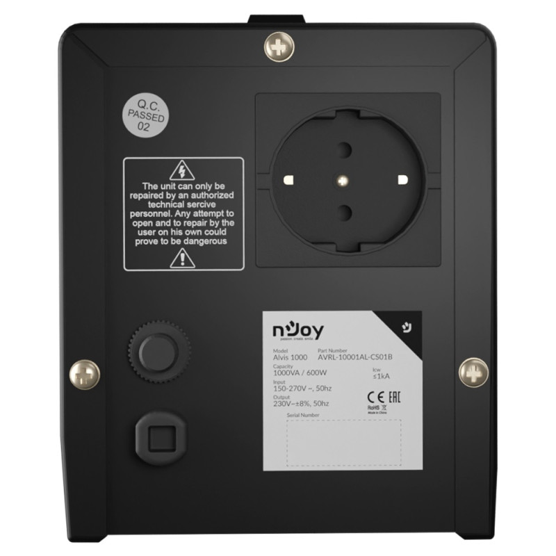 Стабілізатор напруги NJOY Alvis 1000 (AVRL-10001AL-CS01B)