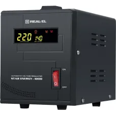 Стабілізатор напруги REAL-EL Stab Energy-1000 Black (EL122400012)