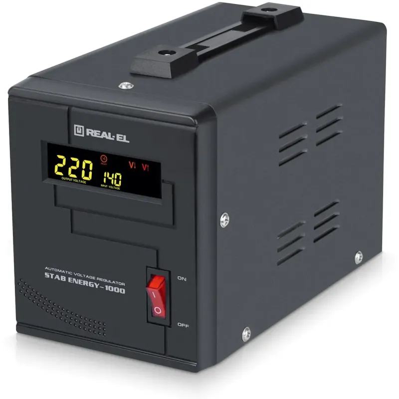 Стабилизатор напряжения REAL-EL Stab Energy-1000 Black (EL122400012)