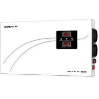 Стабілізатор напруги REAL-EL STAB SLIM-2000 White (EL122400008)