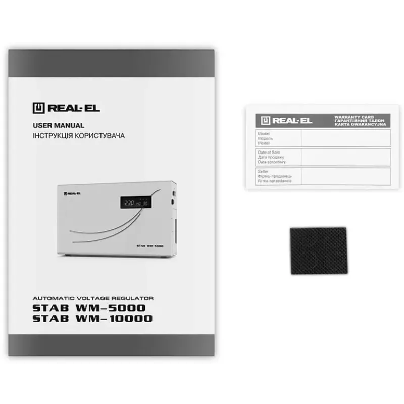 Стабілізатор напруги REAL-EL STAB WM-10000 (EL122400015)