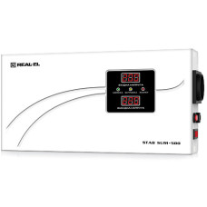 Стабилизатор напряжения REAL-EL STAB SLIM-500 White (EL122400006)