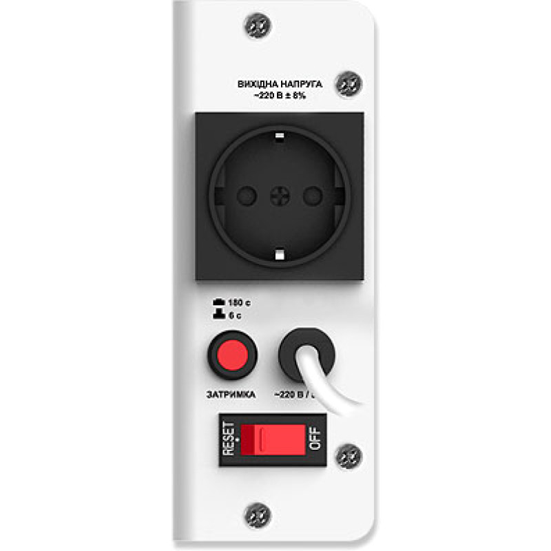 Стабилизатор напряжения REAL-EL STAB SLIM-500 White (EL122400006)