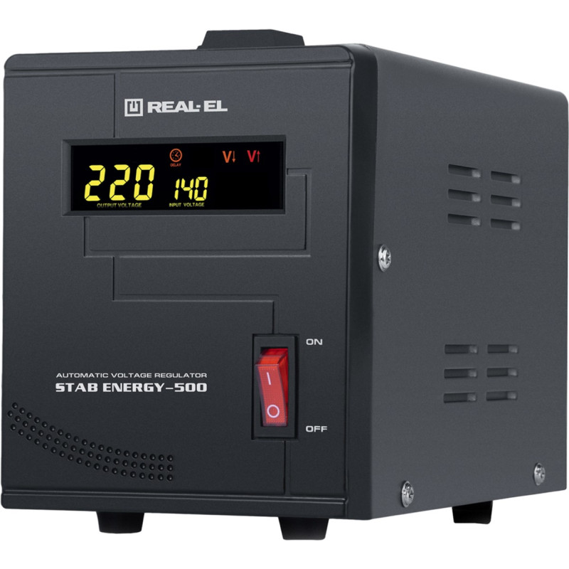 Стабілізатор напруги REAL-EL STAB Energy-500 (4743304104833)