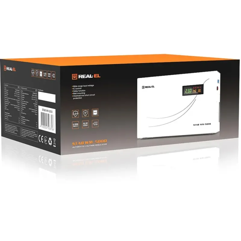 Стабілізатор напруги REAL-EL STAB WM-5000 (EL122400014)