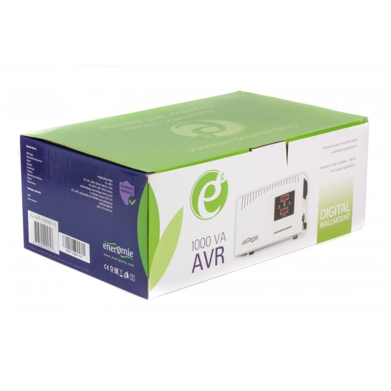 Стабилизатор напряжения EnerGenie EG-AVR-DW1000-01
