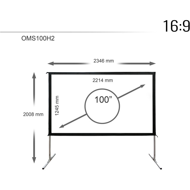 Екран для проектора ELITE SCREENS OMS100H2