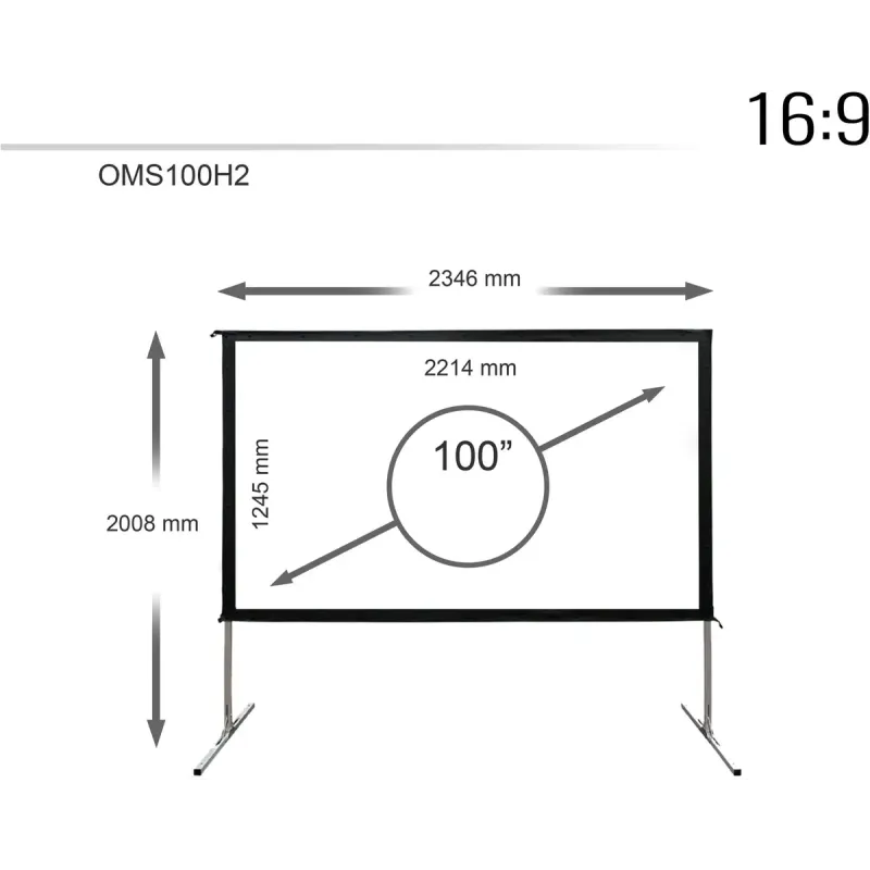 Екран для проектора ELITE SCREENS OMS100H2