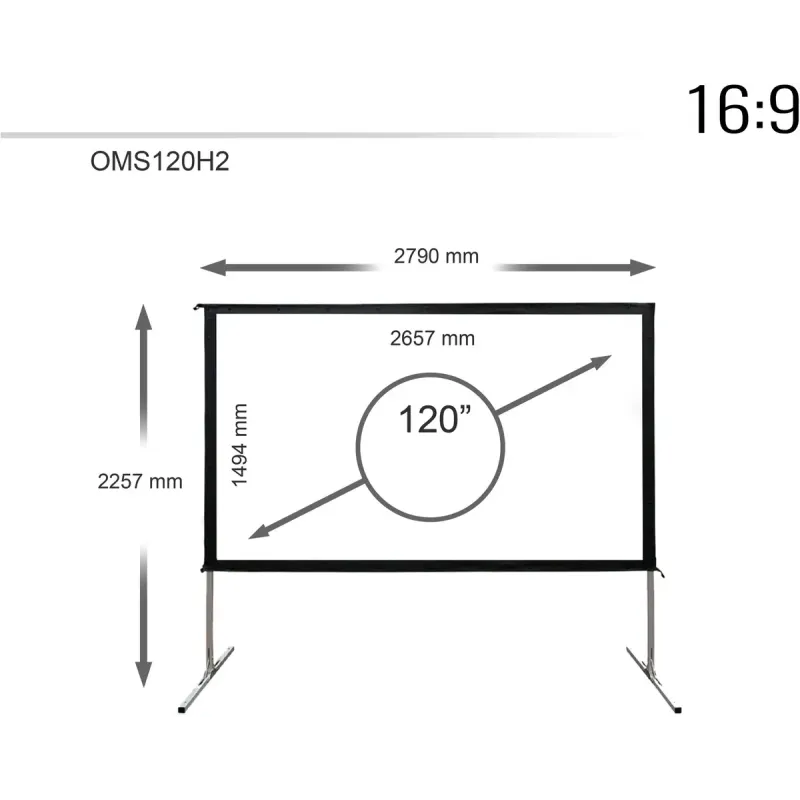 Екран для проектора ELITE SCREENS OMS120H2