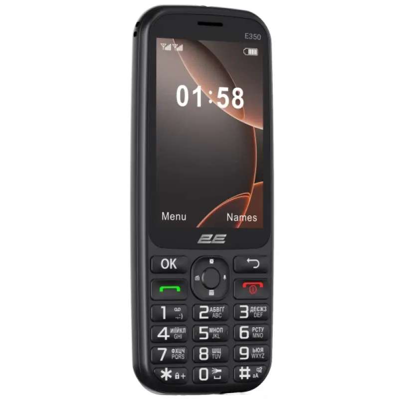 Мобільний телефон 2E E350 Black (694743656879)