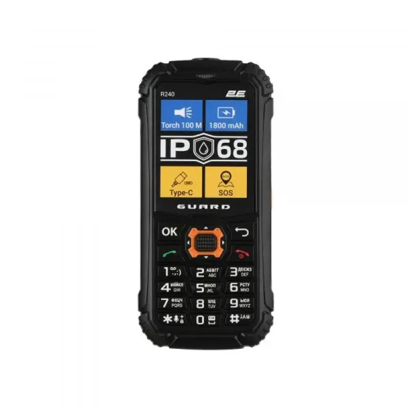 Мобільний телефон 2E R240 2025 Black (694743657623)