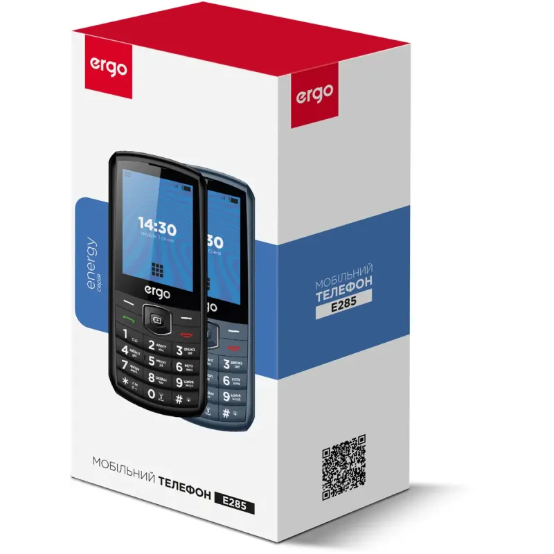 Мобильный телефон Ergo E285 Dual Sim Black