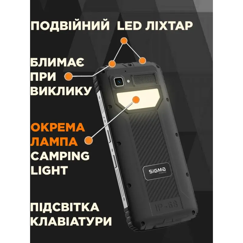 Мобильный телефон Sigma mobile X-treme PM68 Dual Sim Black (4827798686911)