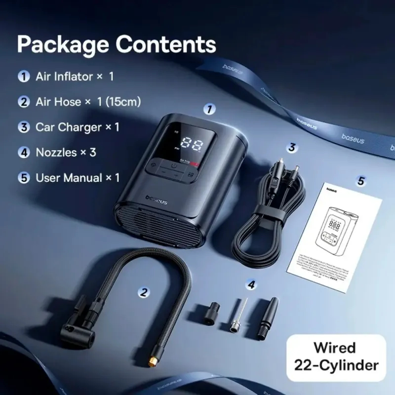 Автокомпрессор Baseus GoTrip VA1 (C0119701)