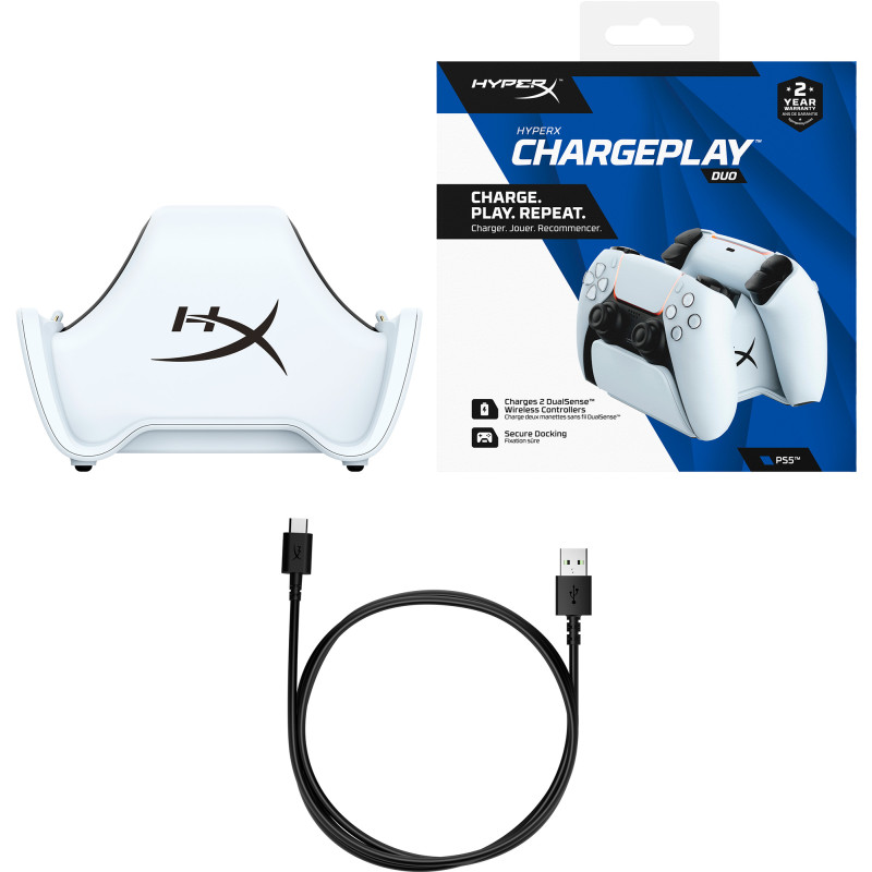 Аксессуар для игровой приставки HyperX ChargePlay Duo White (51P68AA)