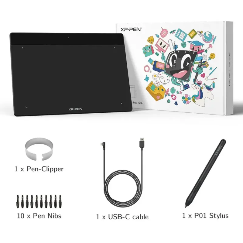 Графический планшет XP-Pen Deco Fun L Black (Deco Fun L_BK)