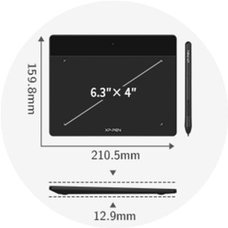 Графічний планшет XP-Pen  Deco Fun S_BK