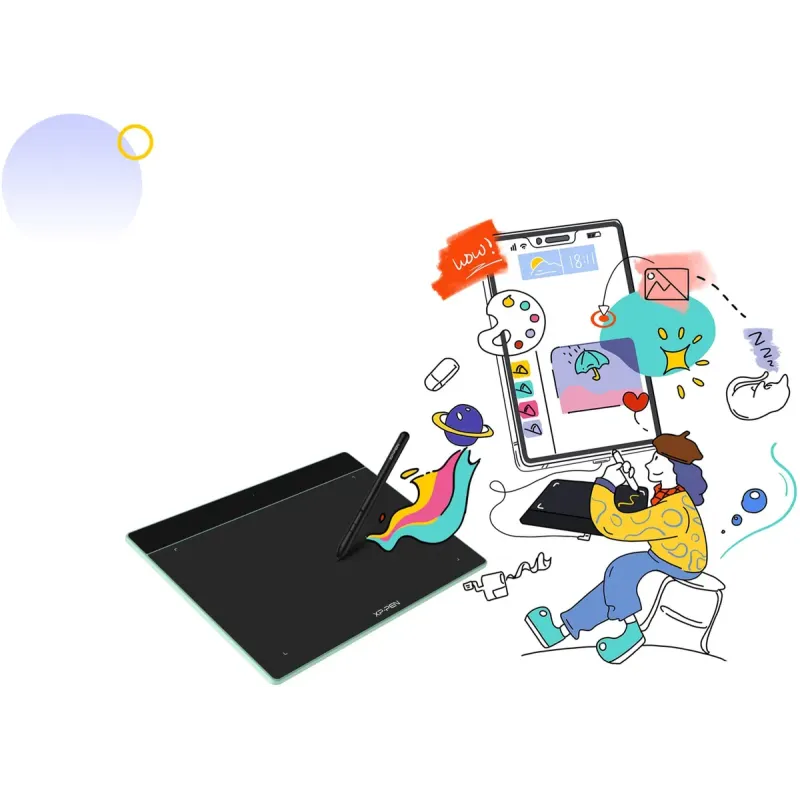 Графический планшет XP-Pen  Deco Fun S_BK